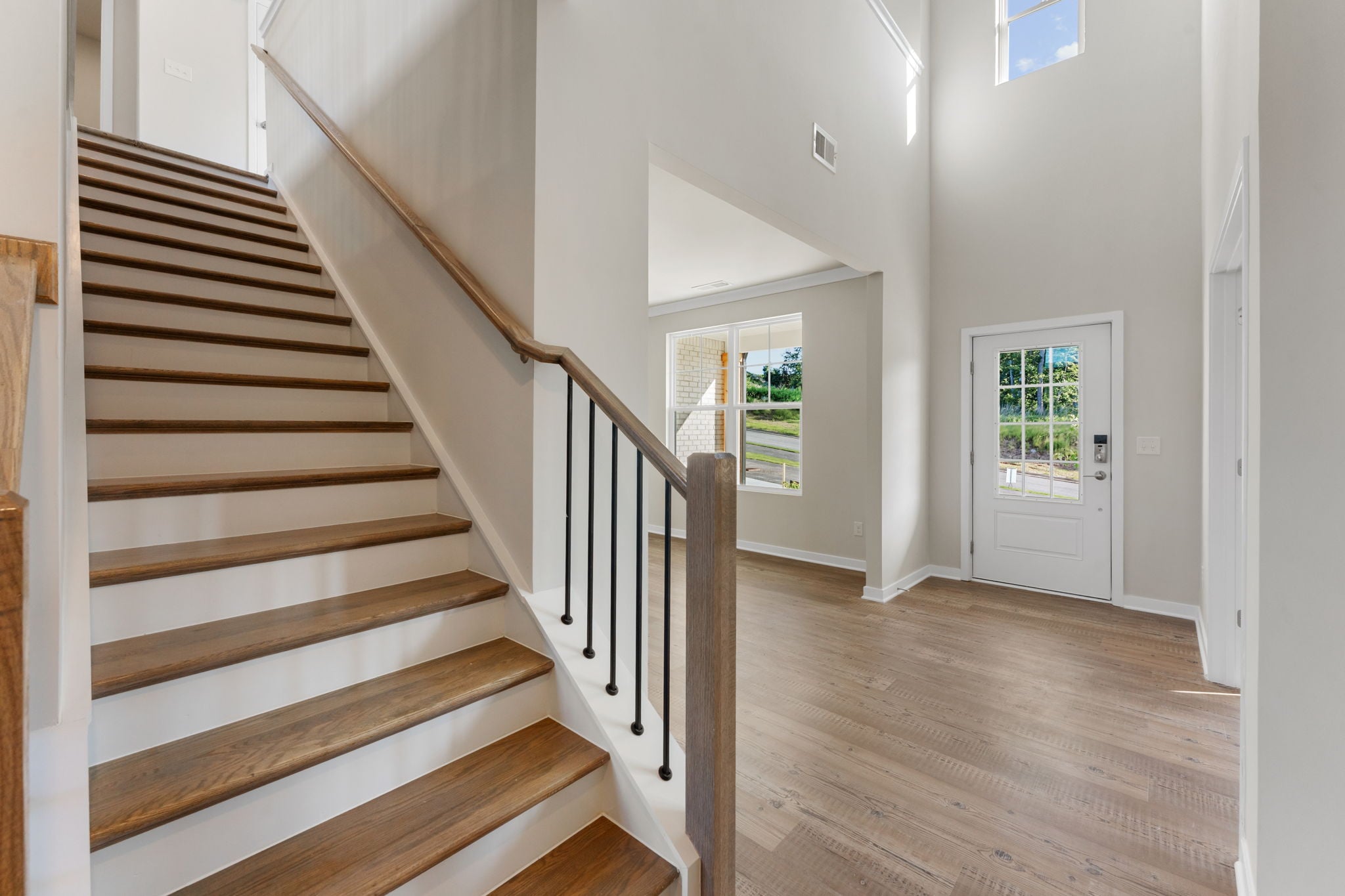A staircase in a house.