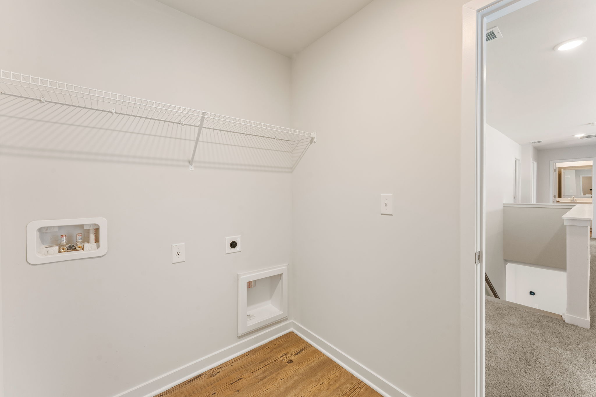 A room with white walls.
