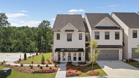 A building with a sign on it.