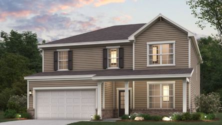 A house with a garage.