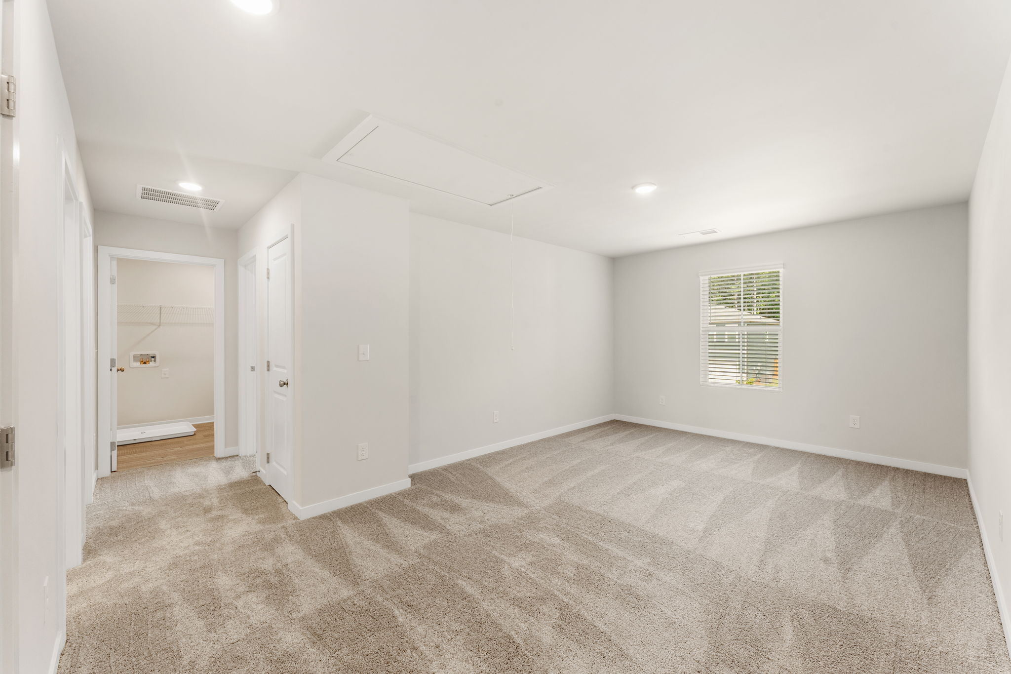 A room with white walls.