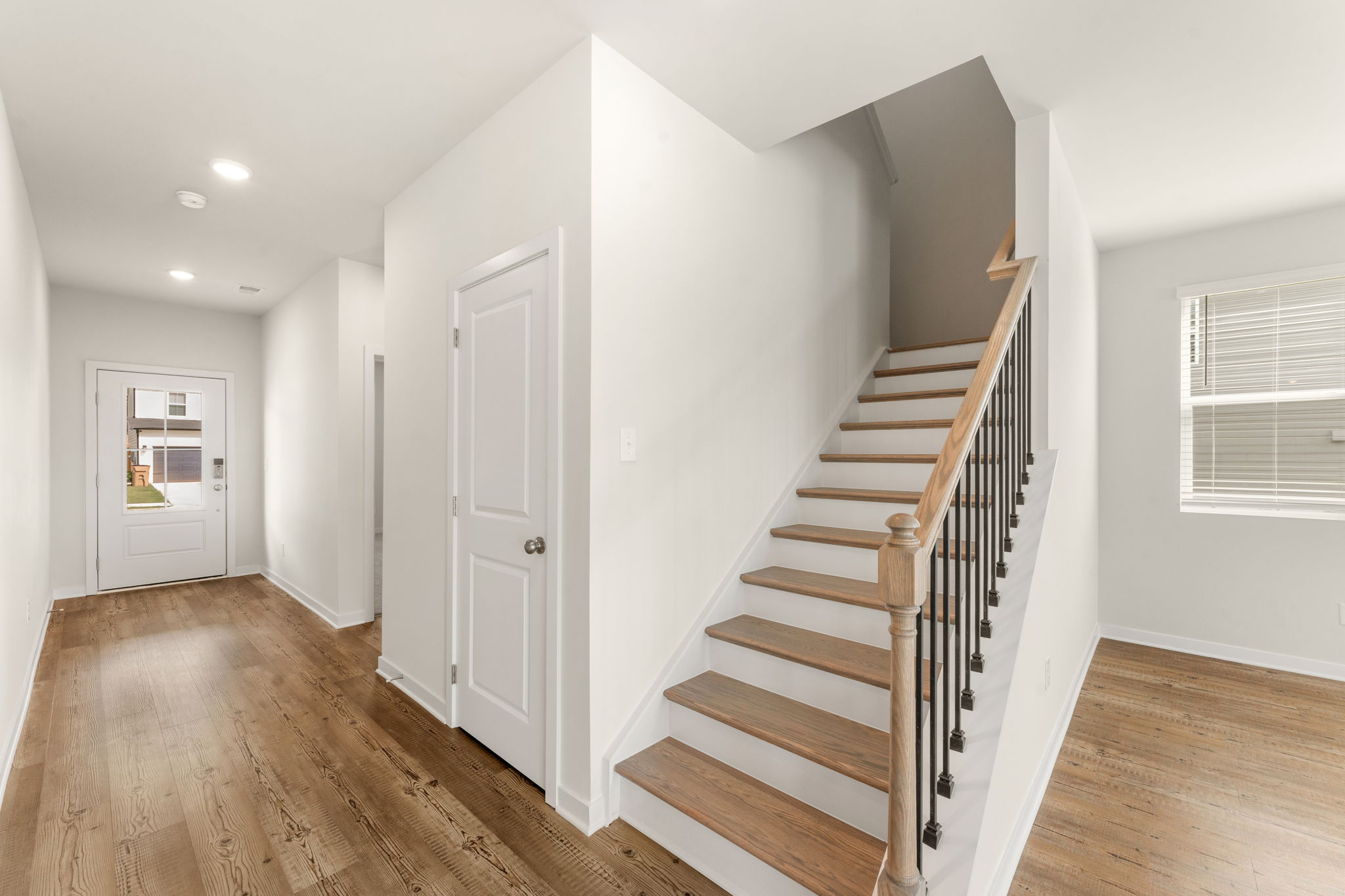 A staircase in a house.