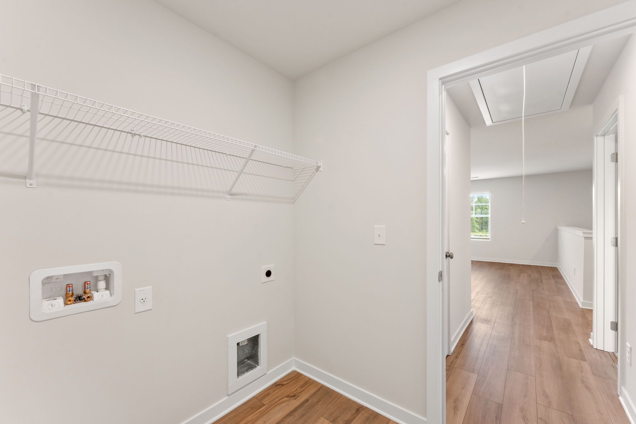 A room with white walls.