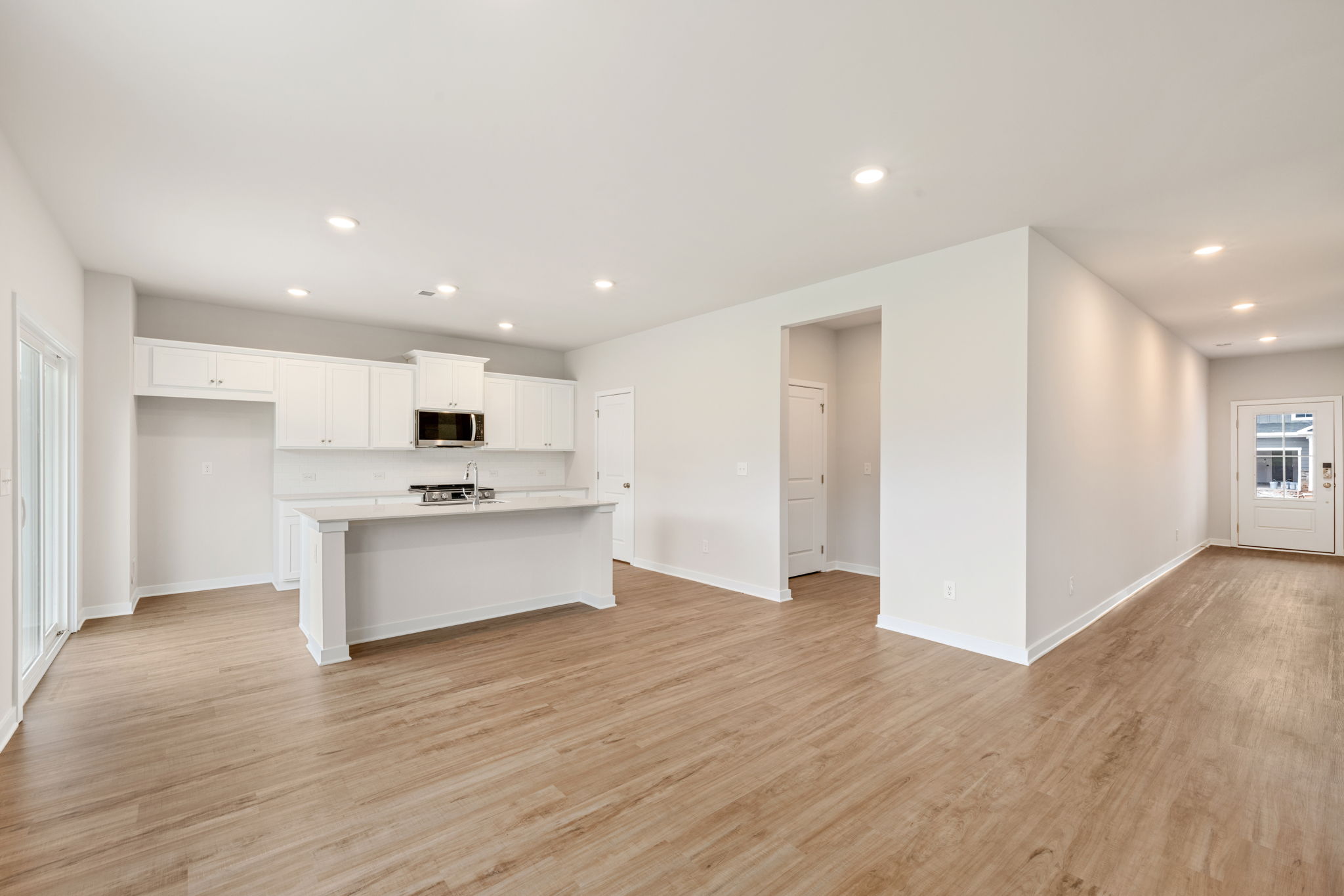 A large empty kitchen.