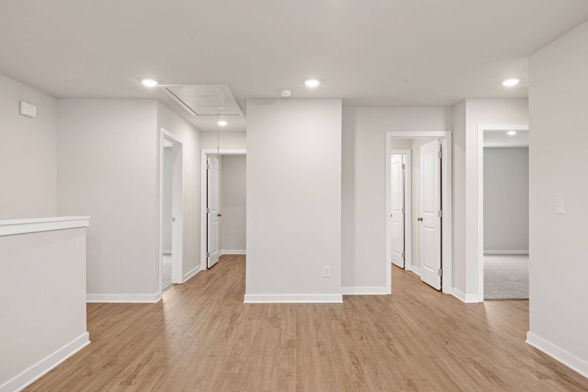 A room with white walls.