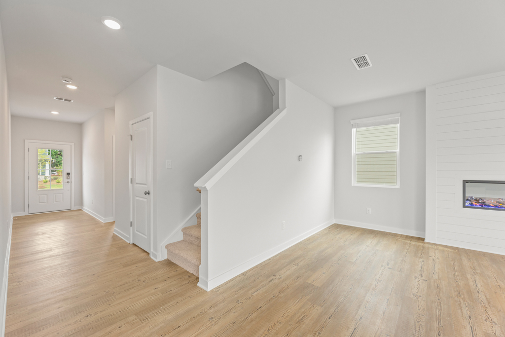 A room with white walls.