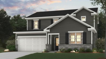 A house with a garage.