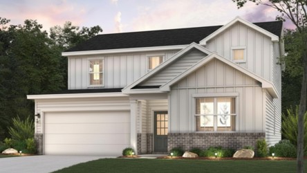 A house with a garage.