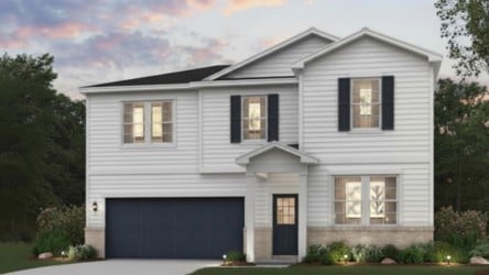 A house with a garage.