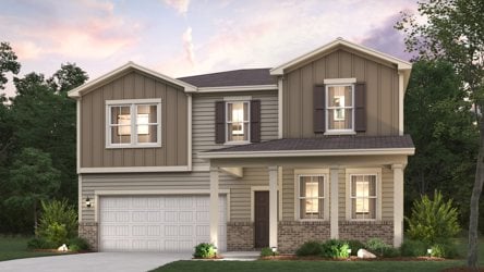 A house with a garage.