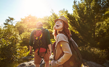 couple hiking