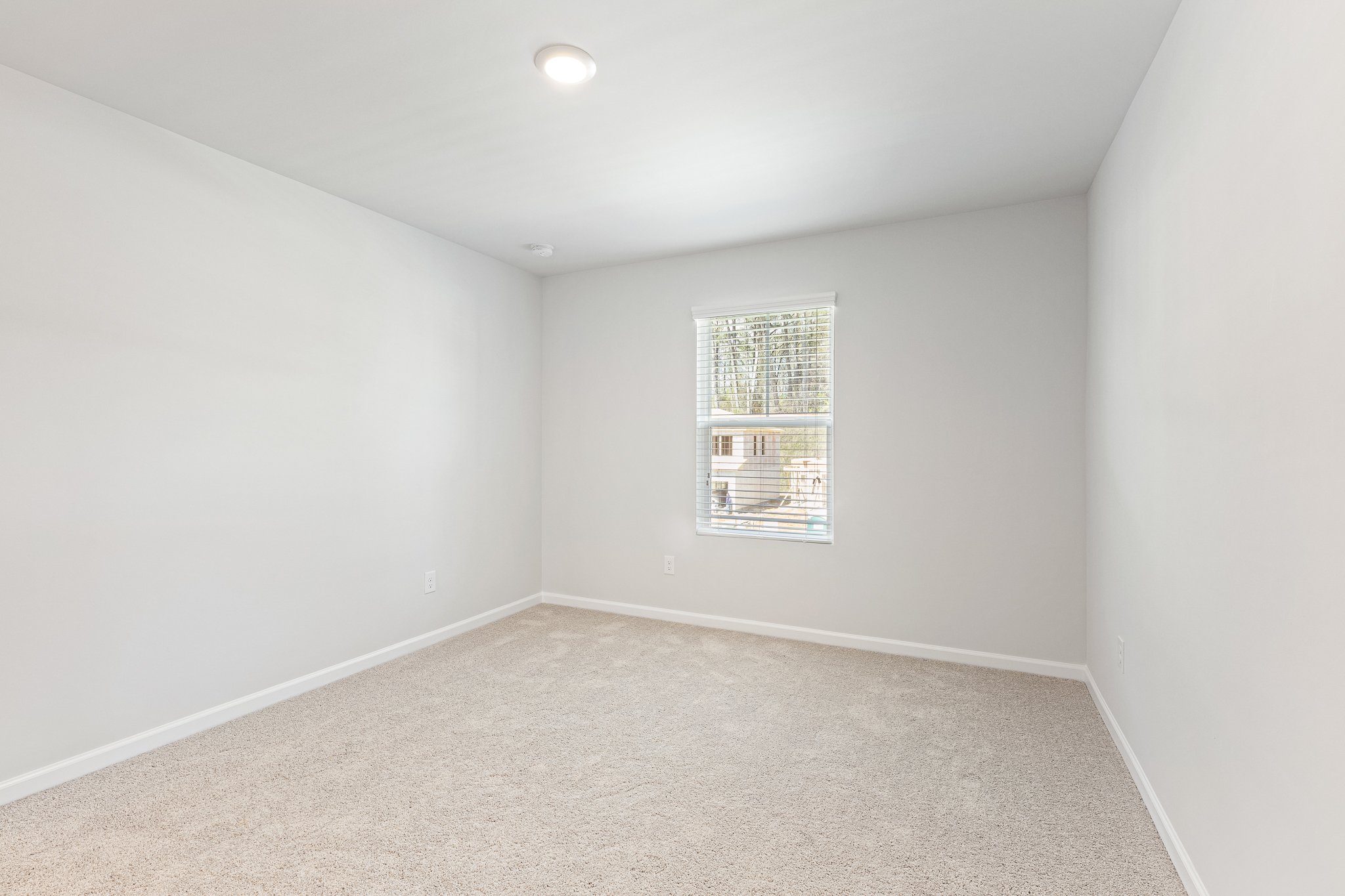 A room with a window.