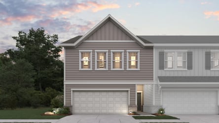 A house with a garage.