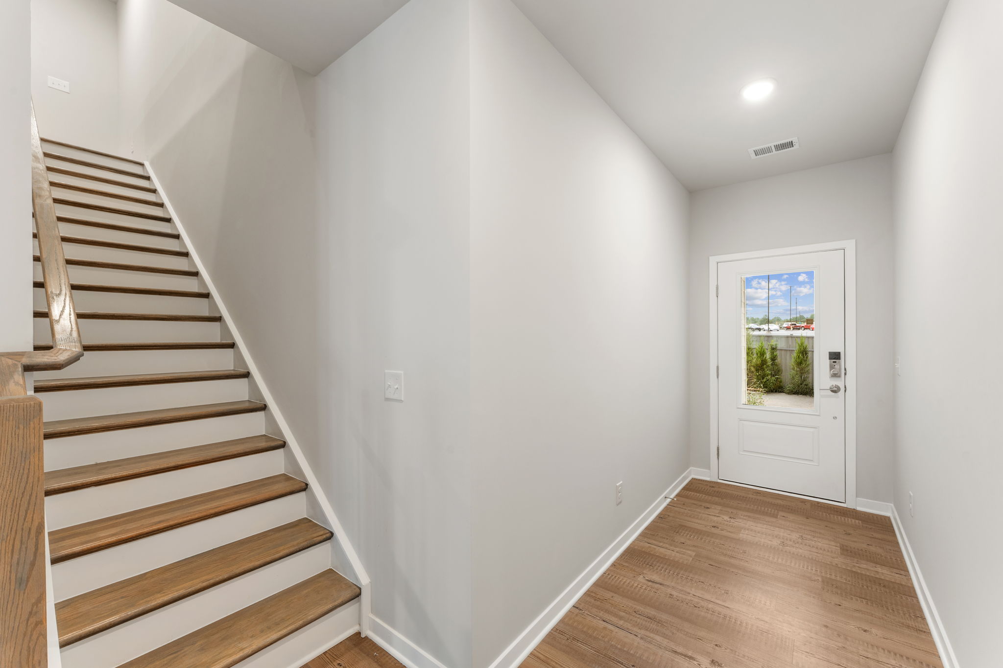 A staircase in a house.