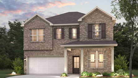 A house with a garage.