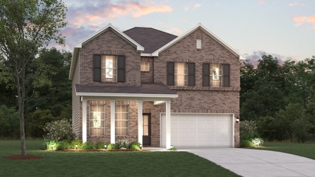 A house with a garage.