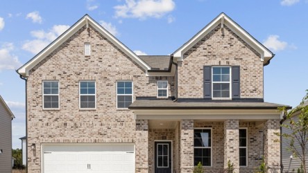 A large brick house.