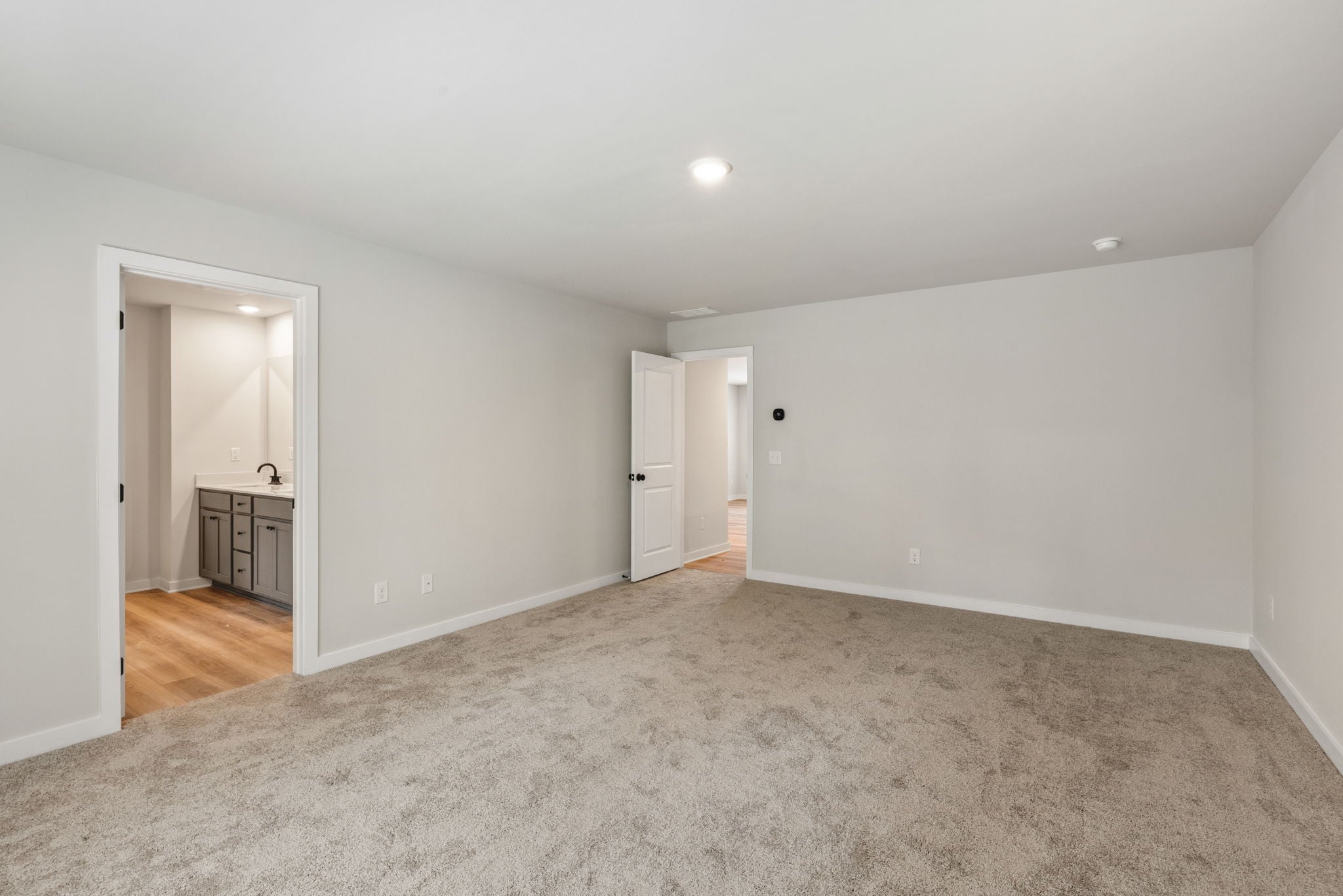 A room with white walls.