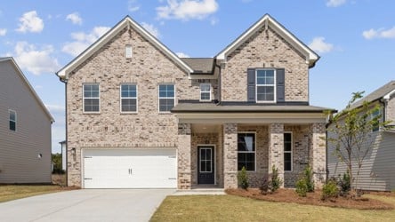 A large brick house.