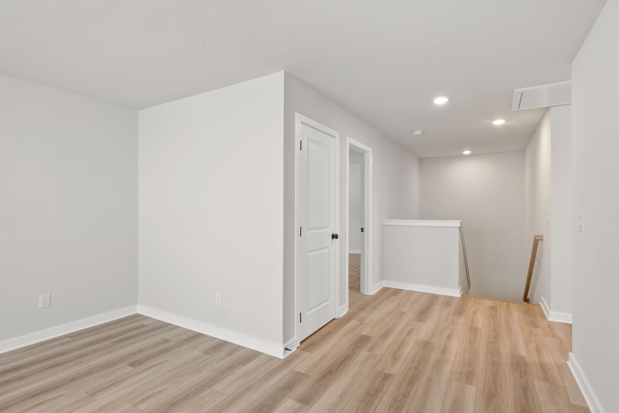 A room with white doors.