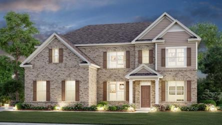 A large brick house.