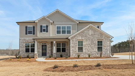 A large brick building.