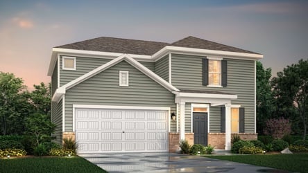 A house with a garage.