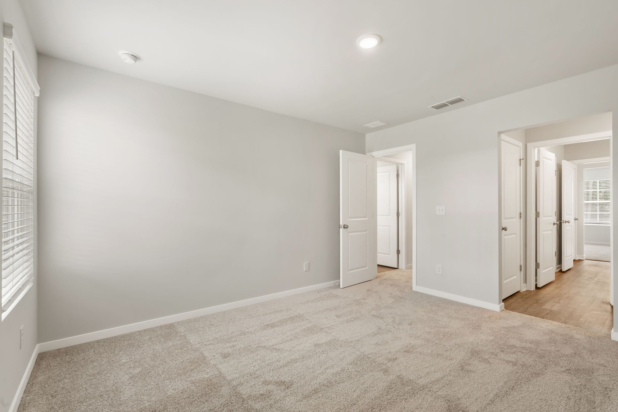 A room with white walls.