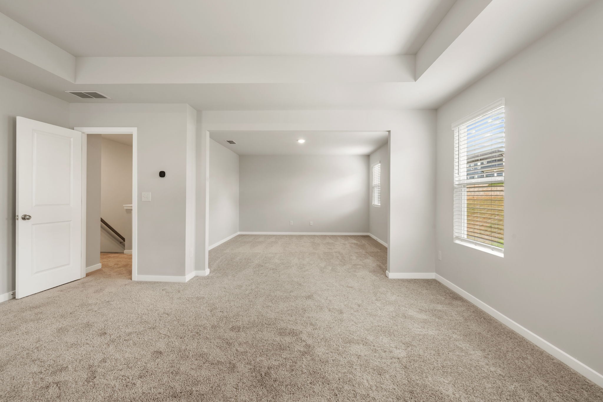 A room with white walls.