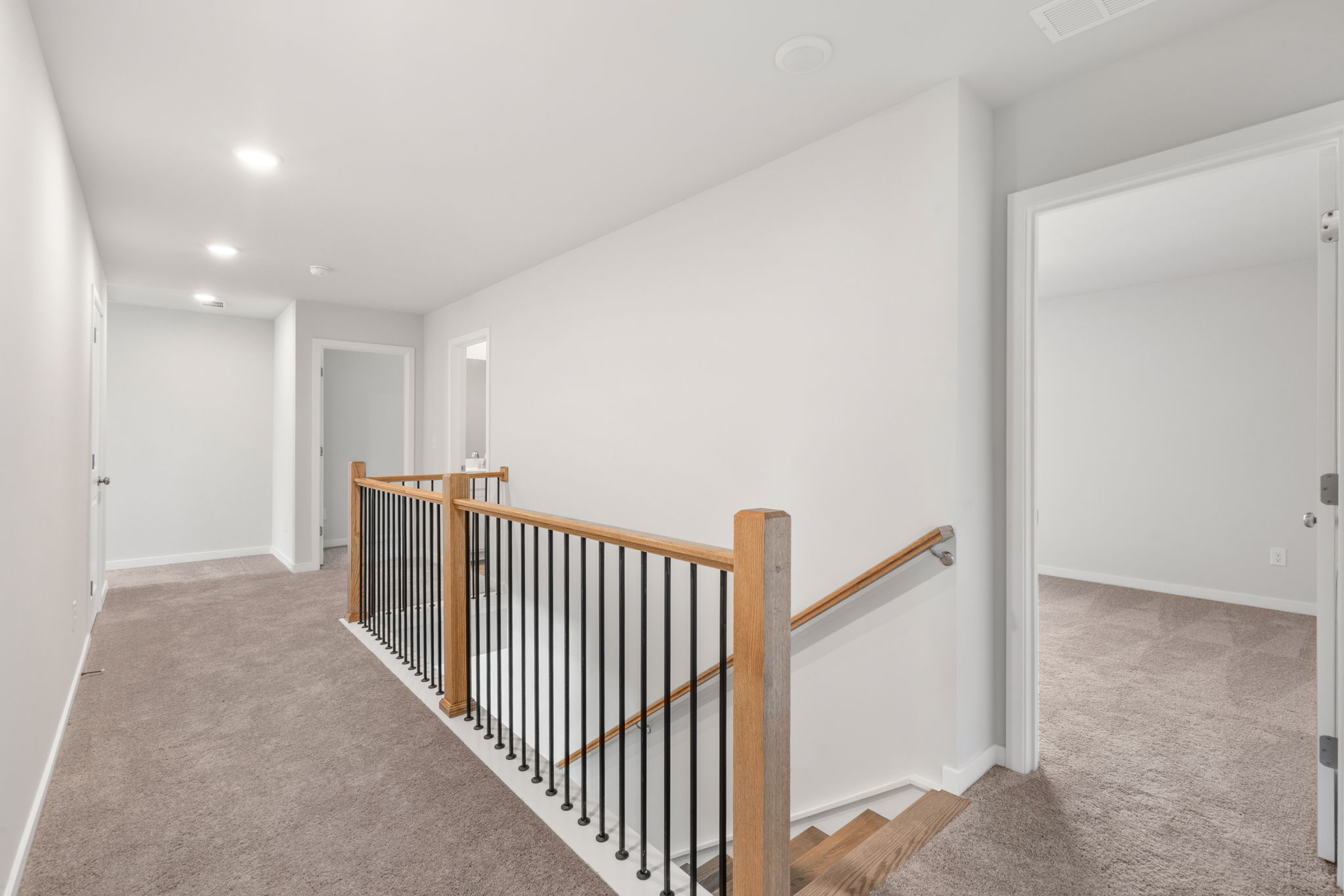 A staircase in a house.