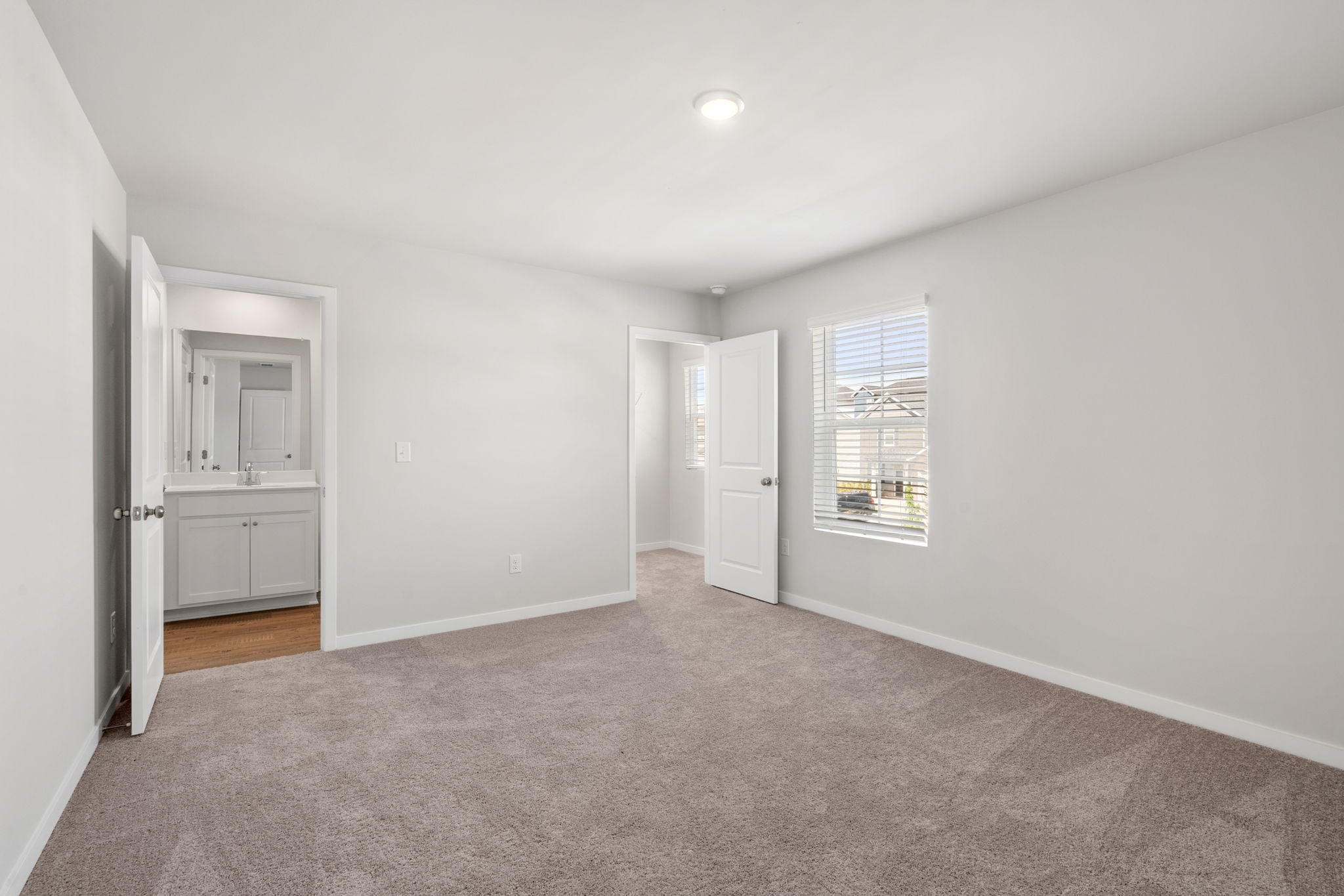 A room with white walls.