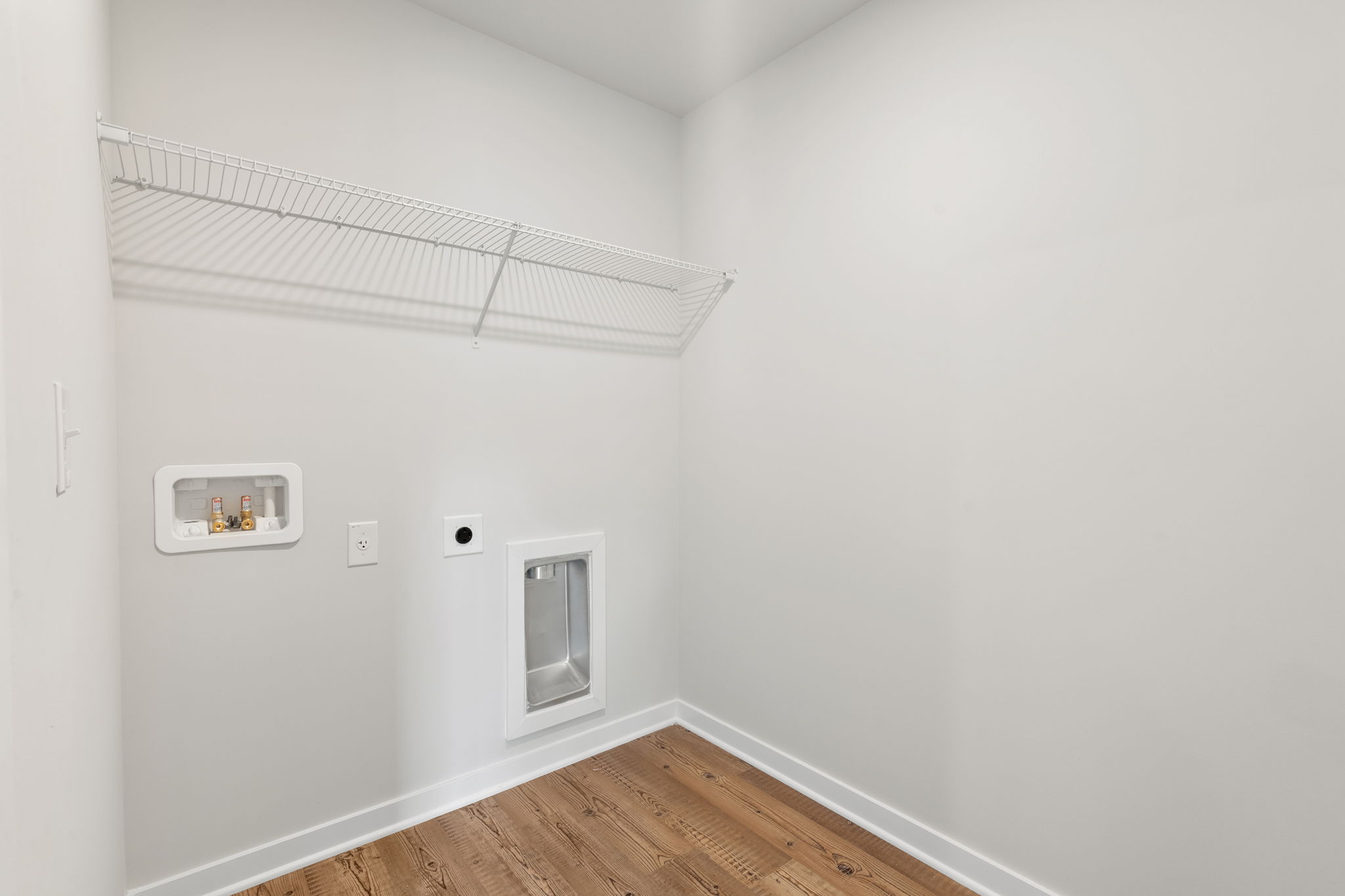 A room with white walls.