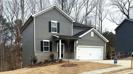 A house with a garage.