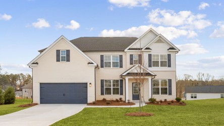 A house with a garage.
