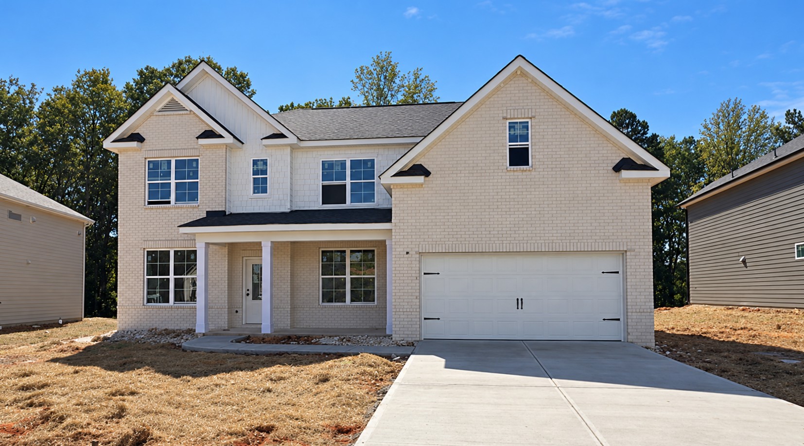 A house with garages.