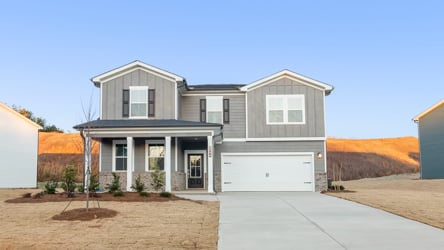 A house with a garage.