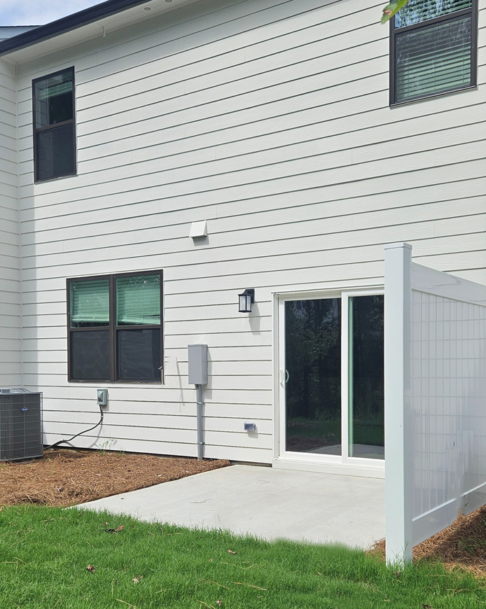 A house with a garage.