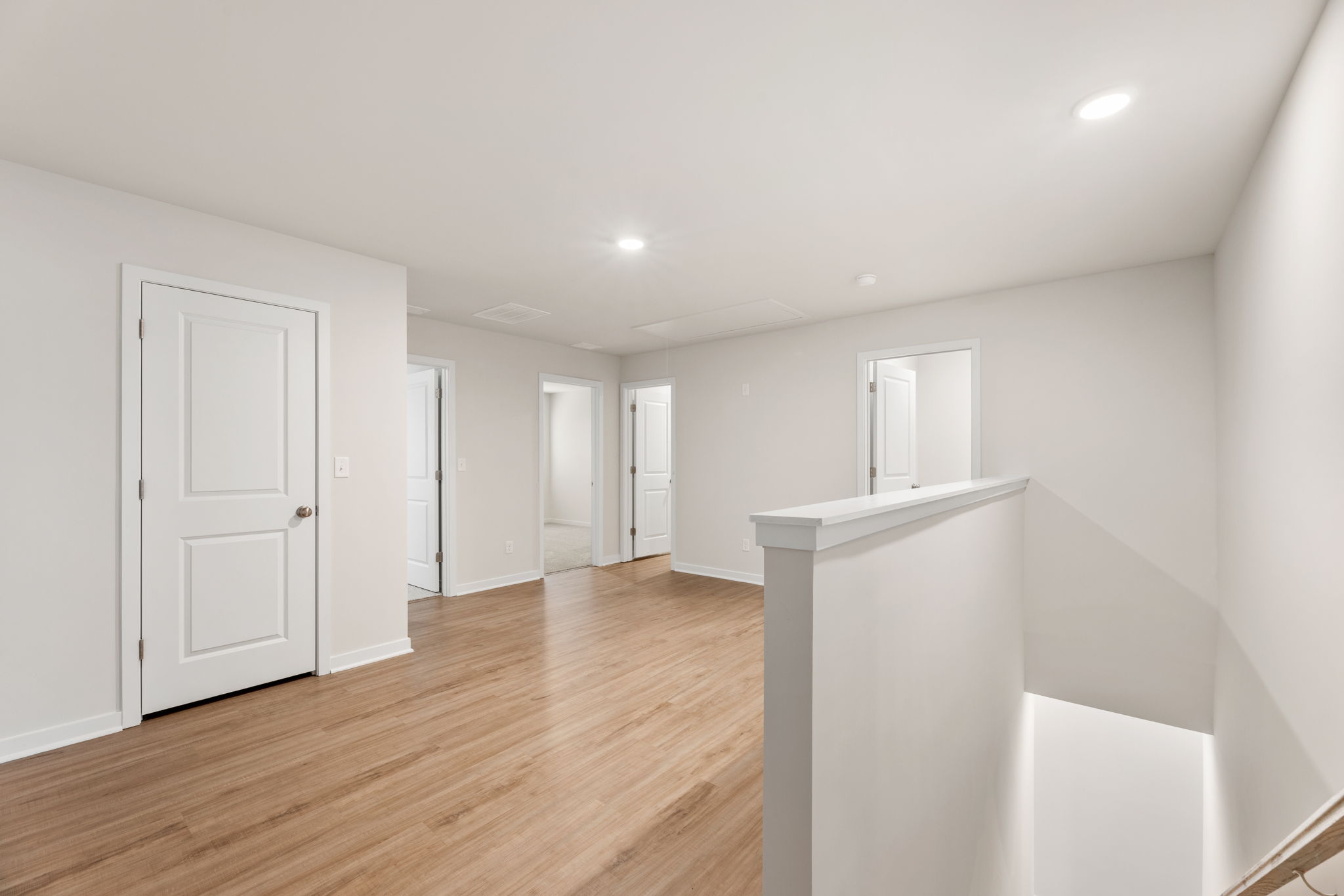 A room with white walls.