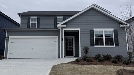 A house with a garage.