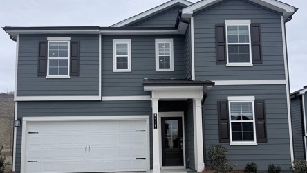 A house with a garage.