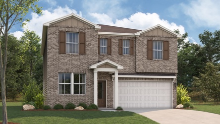 A house with a garage.