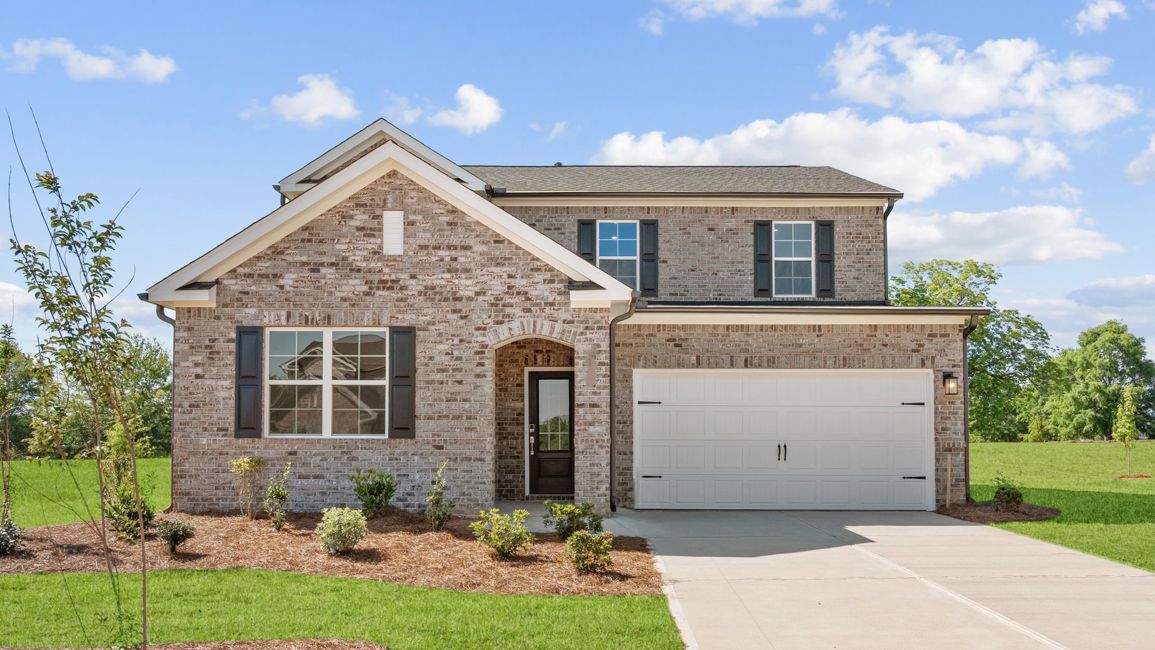 A house with a garage.