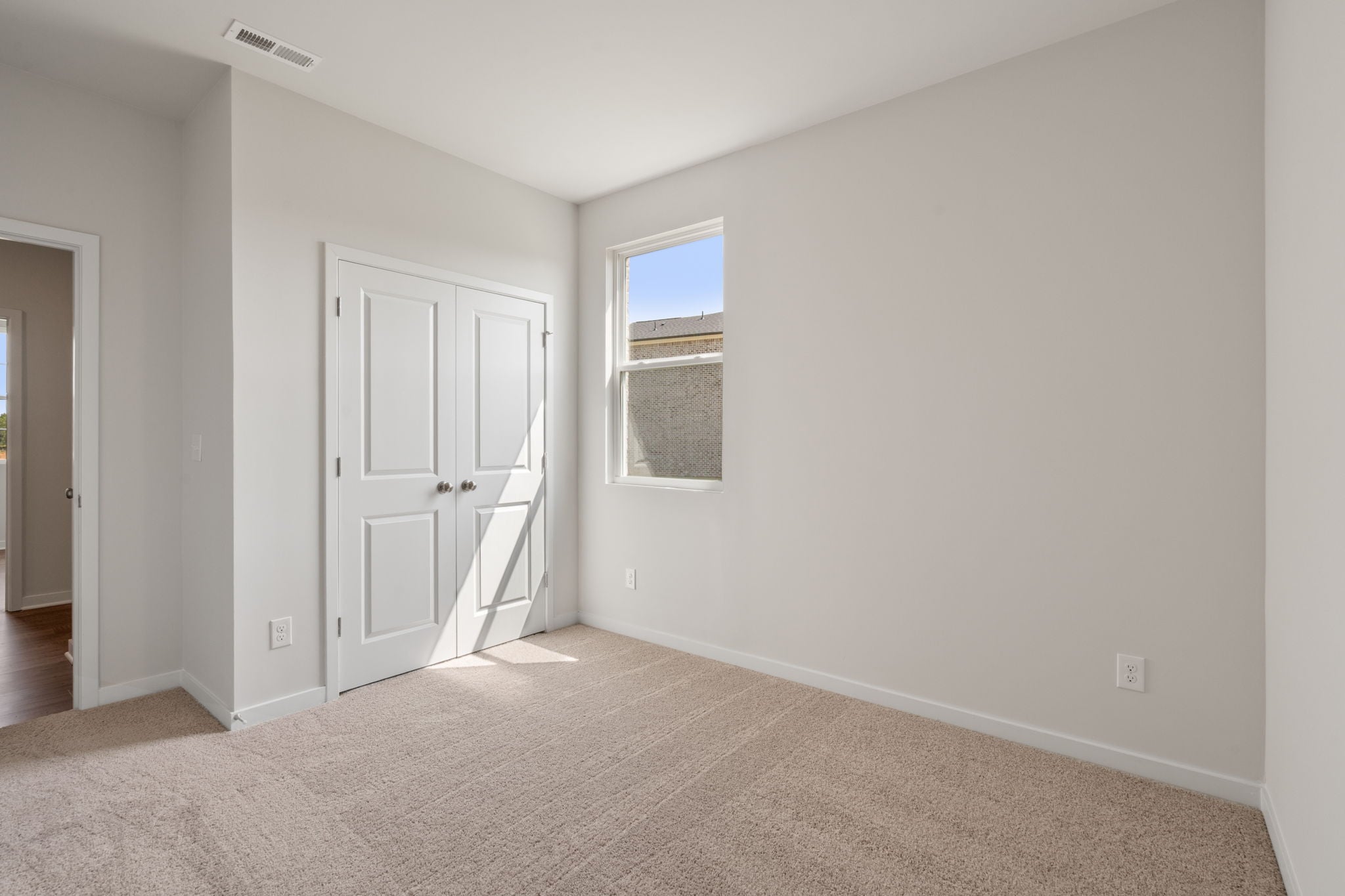 A room with white walls.