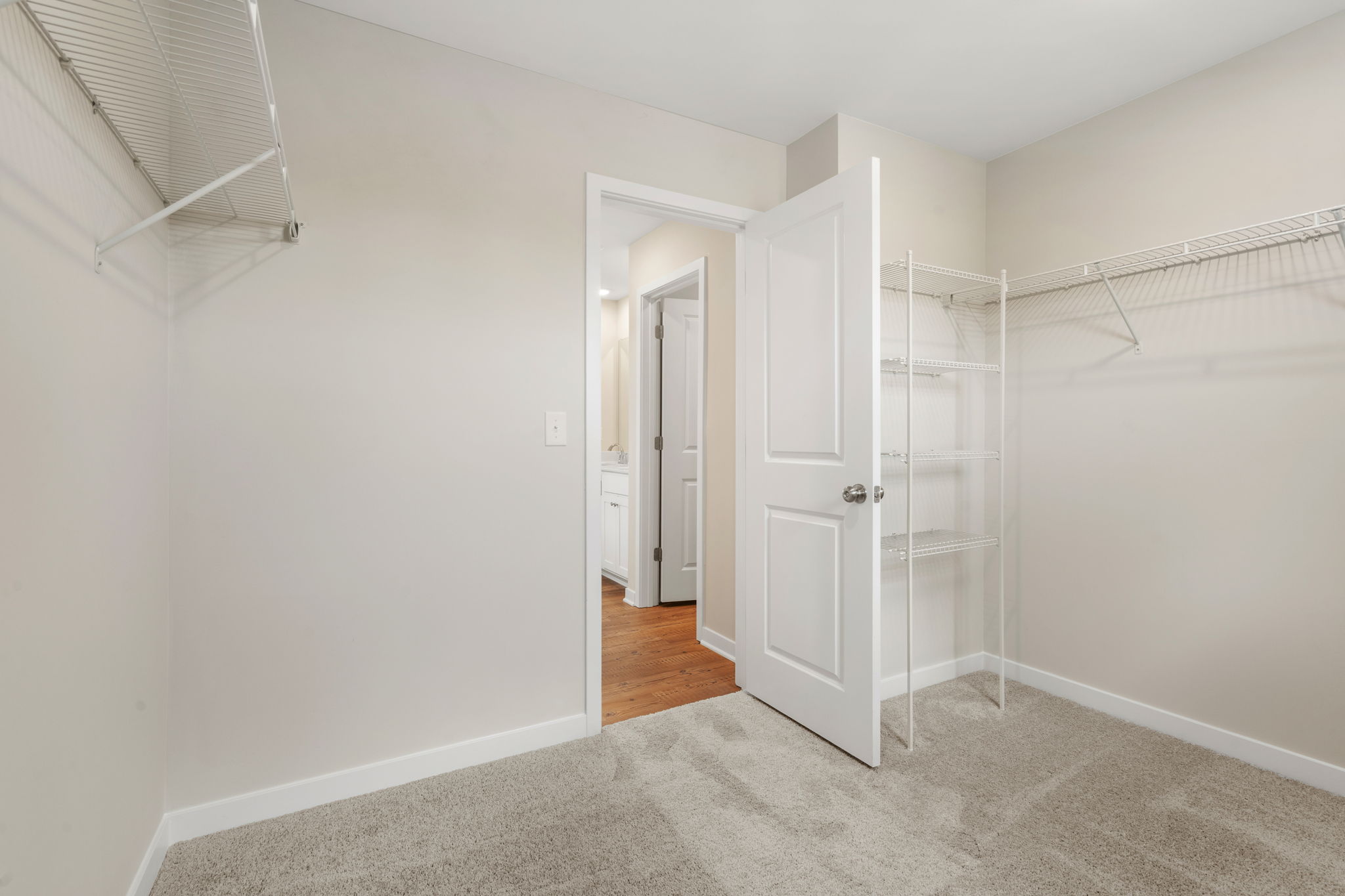 A room with white walls.