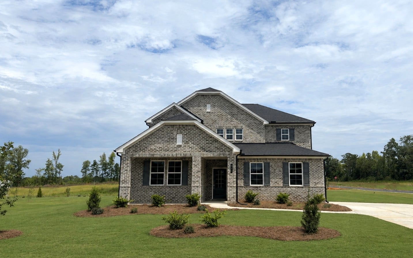 A house with a large yard.