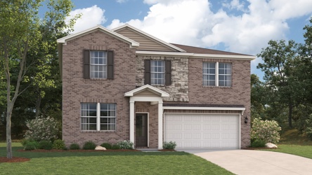 A house with a garage.