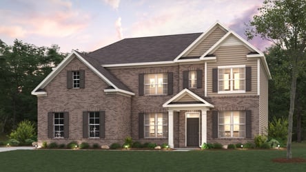 A large brick house.