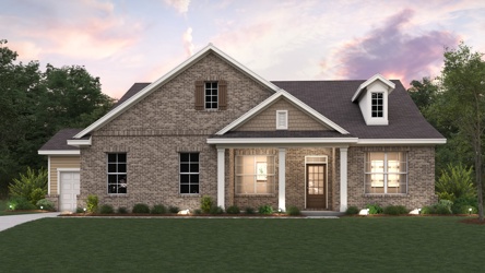 A house with a large front yard.