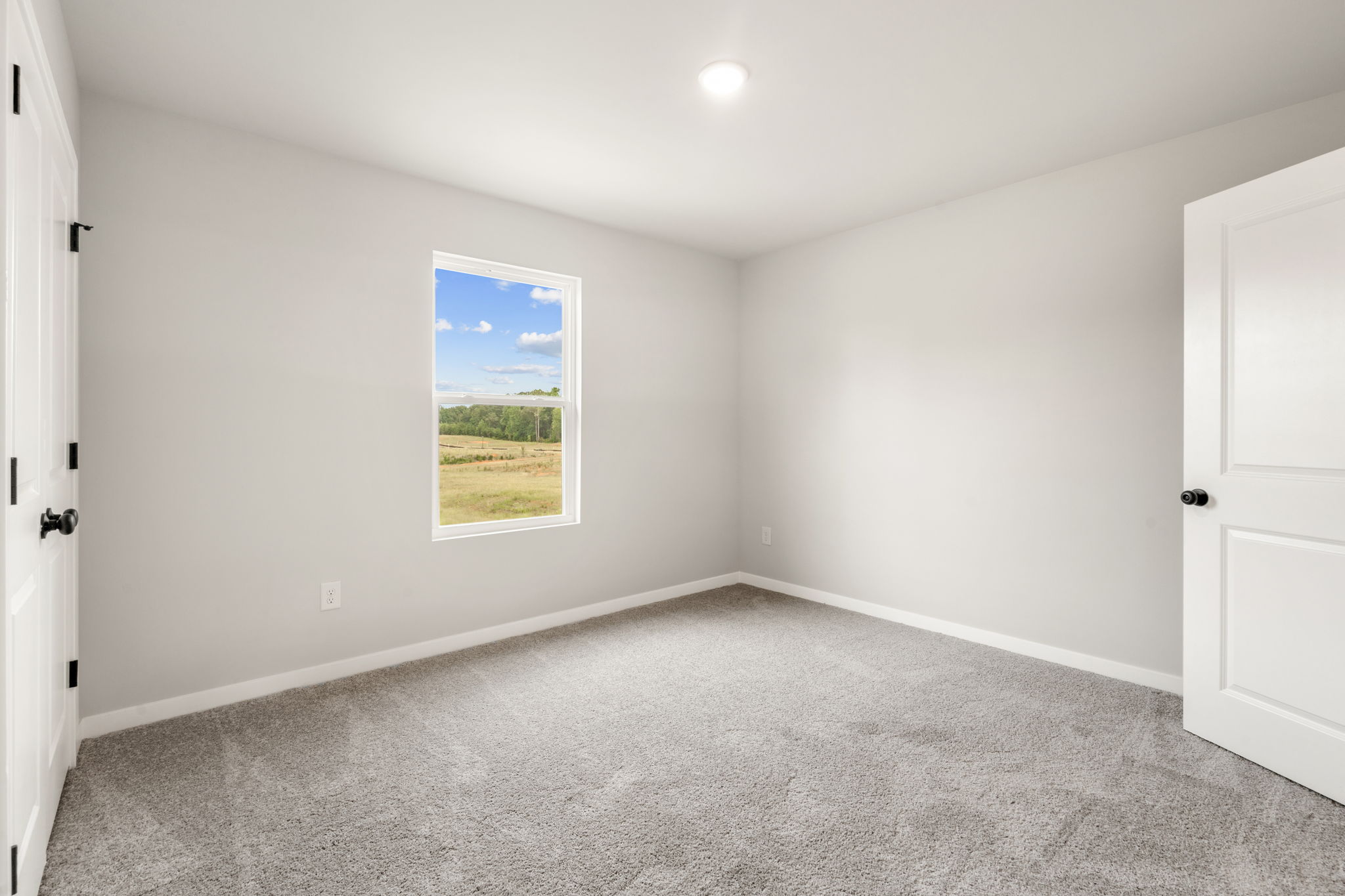 A room with white walls.