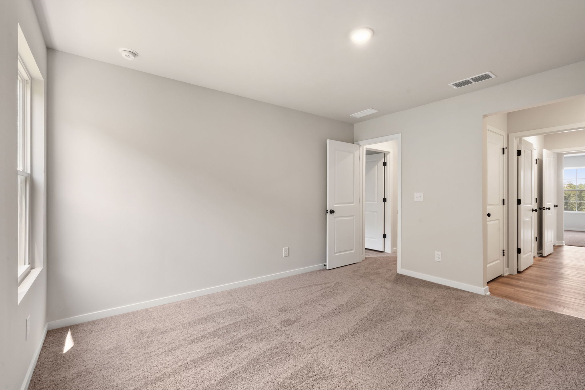 A room with white walls.